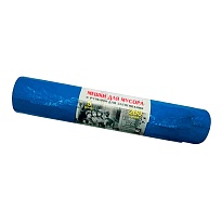 Мешки для мусора 200 л, с завязками, синие, в рулоне 5 шт., ПВД, 45 мкм, 1100х850 мм, Концепция Быта Vitalux, 604934 в Нефтеюганске