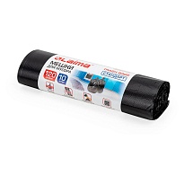Мешки для мусора 120 л, черные, в рулоне 10 шт., ПНД, 14 мкм, 1100х700 мм, LAIMA, 601385 в Нефтеюганске
