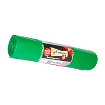 Мешки для мусора 300 л, зеленые, в рулоне 10 шт., ПВД 65 мкм, 1400х1000 мм, МЕШКОFF, 4922 в Нефтеюганске