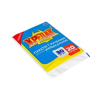 Мешки для мусора 20 л, с ручками, черные, в пачке 20 шт., ПНД, 10 мкм, 550х440 мм, Крепак, 4607075710023 в Нефтеюганске
